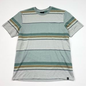 Men’s prAna Short Sleeve Striped Pocket T-Shirt Size XL